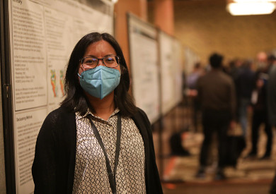 A poster presenter at the SSA Annual Meeting 2023